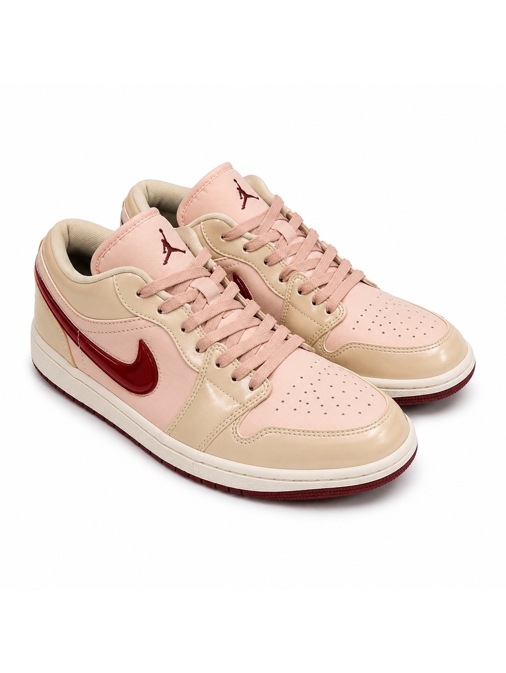 Nike Air Jordan 1 Low SE Patent Valentine’s Day HF3174-600 Pink Red Women’s 9